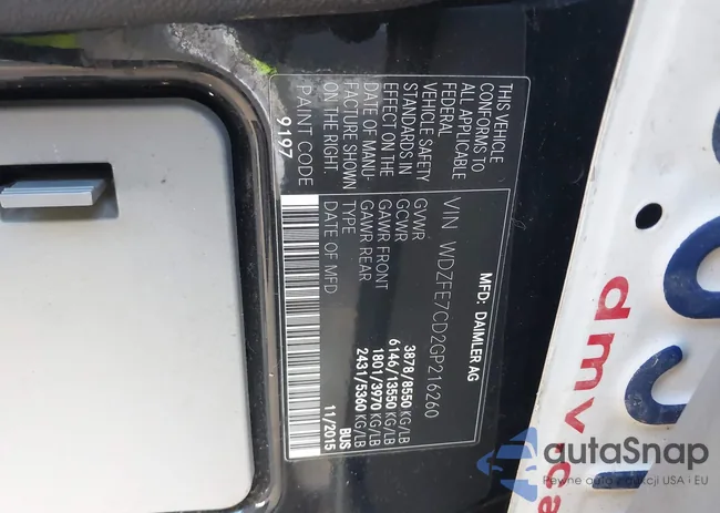 WDZFE7CD2GP216260: 41653062