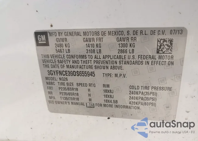 3GYFNCE39DS655945: 41654732