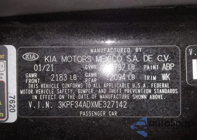 3KPF34ADXME327142: 41654841