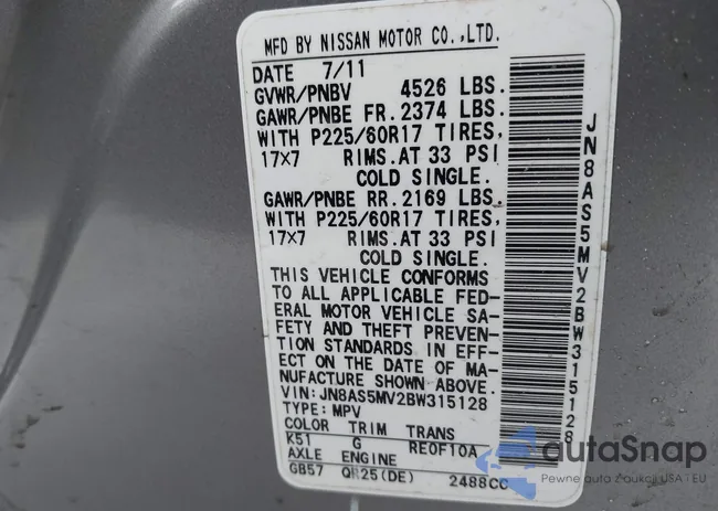 JN8AS5MV2BW315128: 41654974