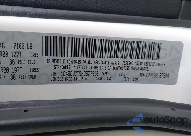 1C4SDJCT5HC677516: 41654332