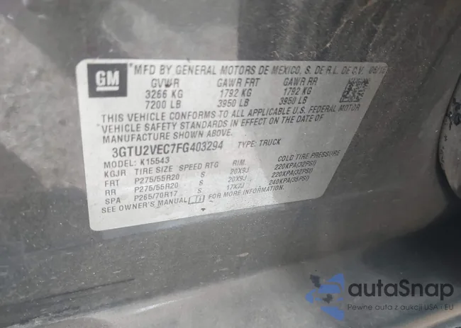 3GTU2VEC7FG403294: 41654544