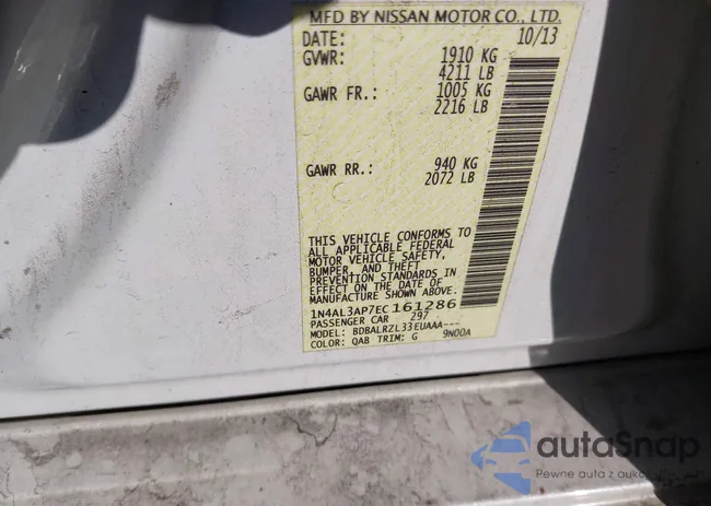 1N4AL3AP7EC161286: 41655983