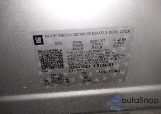 3GNAXKEV7LS734591: 41656032