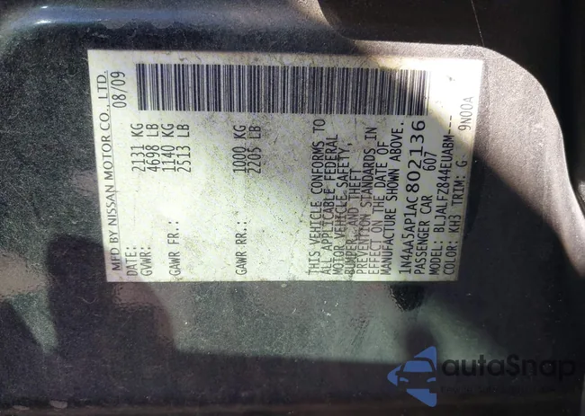 1N4AA5AP1AC802136: 41655417