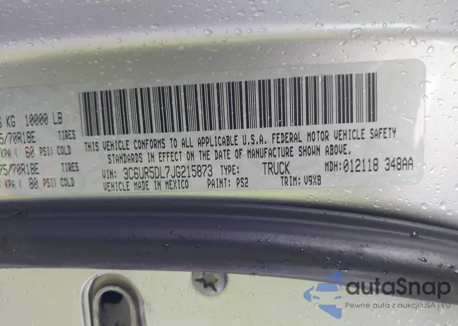 3C6UR5DL7JG215873: 41656764