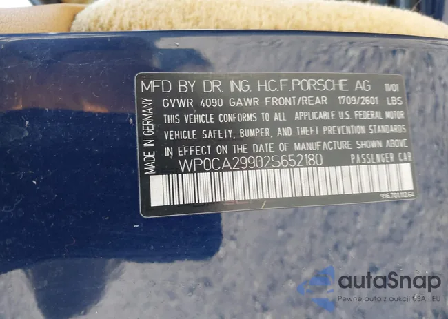 WP0CA29902S652180: 41656266