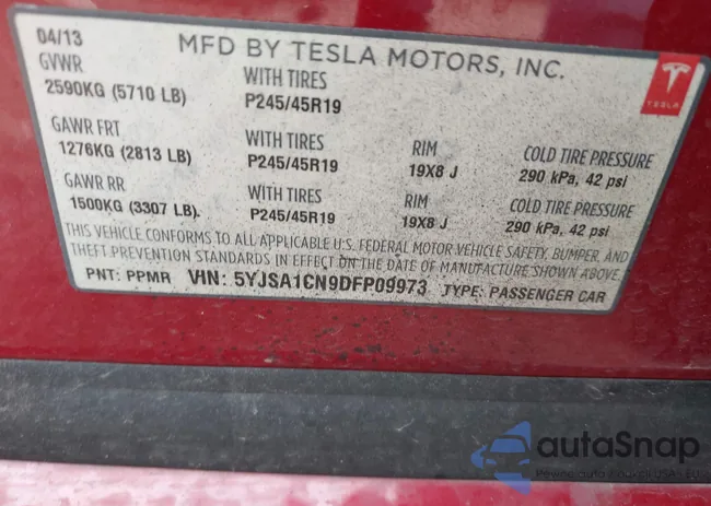 5YJSA1CN9DFP09973: 41657188