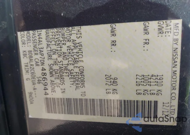 1N4AL3AP7DN486944: 41658585