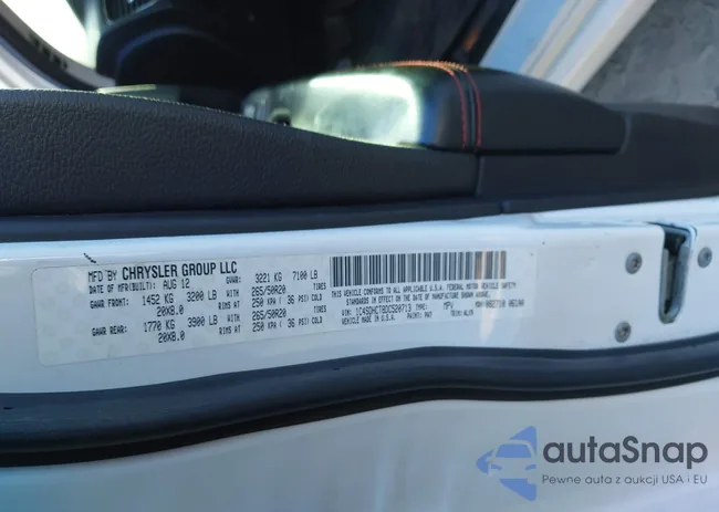 1C4SDHCT8DC520713: 41660085