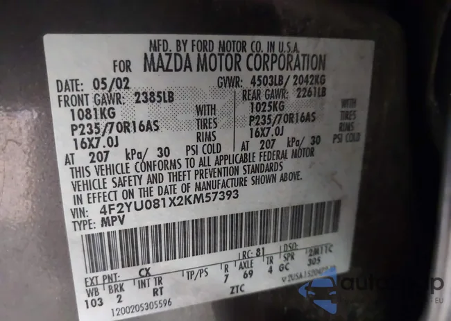 4F2YU081X2KM57393: 41659315