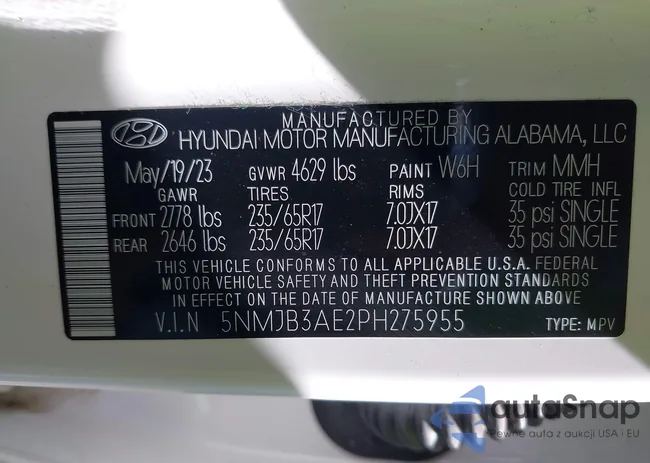 5NMJB3AE2PH275955: 41660993