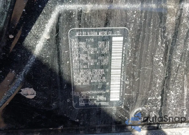 JN8AY2NC2H9504072: 41660343