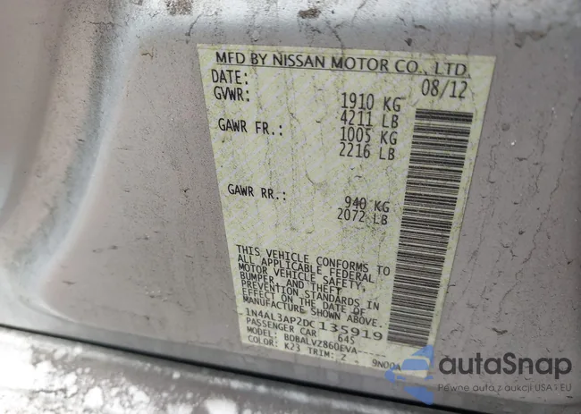 1N4AL3AP2DC135919: 41661825