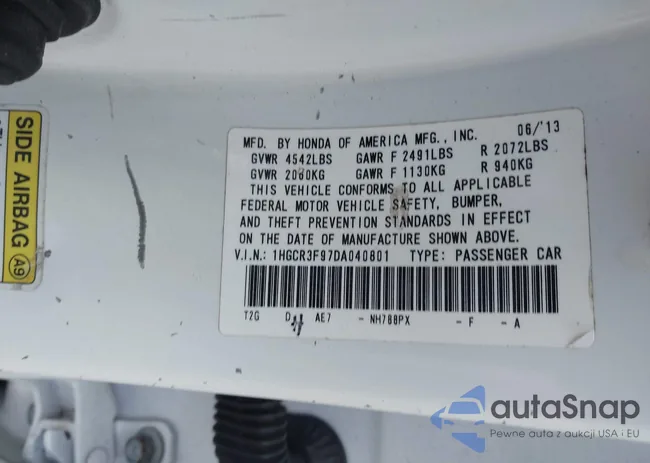 1HGCR3F97DA040801: 41662028