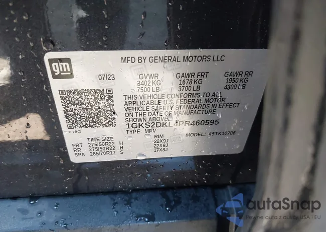 1GKS2DKL4PR460595: 41662354