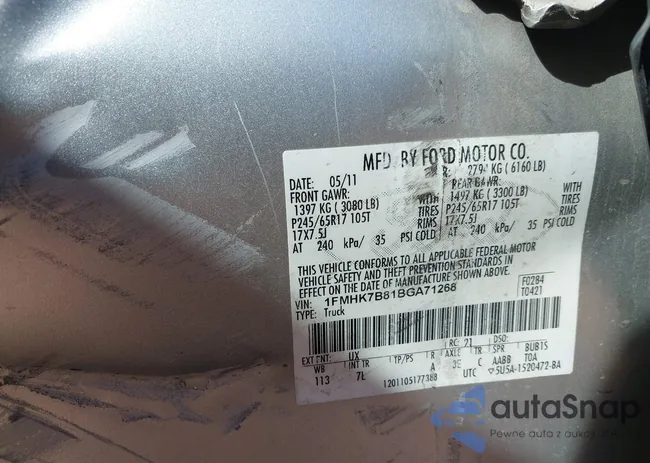 1FMHK7B81BGA71268: 41663863