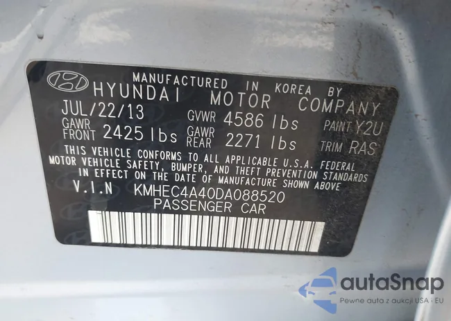 KMHEC4A40DA088520: 41664055