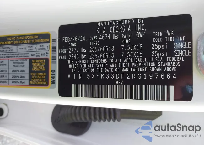 5XYK33DF2RG197664: 41666983