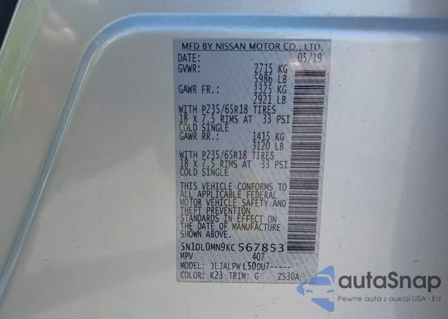 5N1DL0MN9KC567853: 41667148