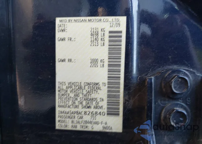 1N4AA5AP8AC826840: 41668519