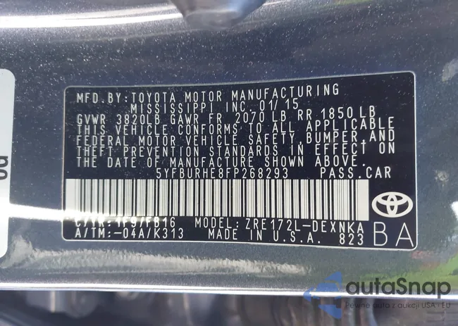 5YFBURHE8FP268293: 41669859