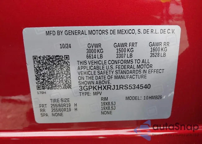 3GPKHXRJ1RS534540: 41669912