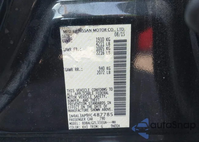 1N4AL3AP9FC487785: 41671709