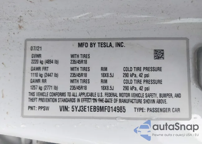 5YJ3E1EB9MF014985: 41672208