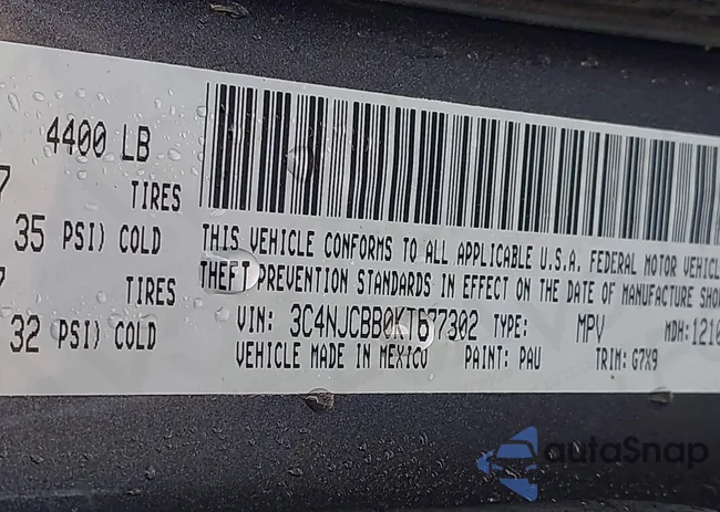 3C4NJCBB0KT677302: 41673194