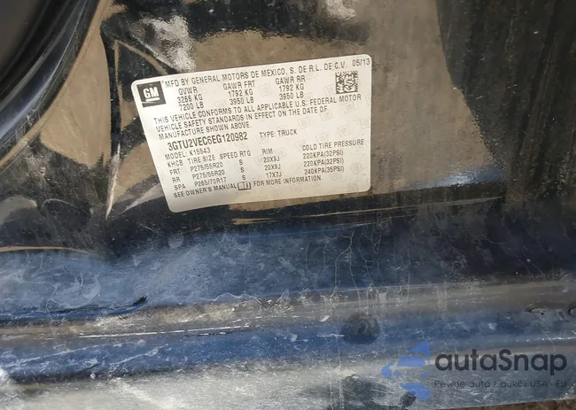 3GTU2VEC6EG120982: 41675062