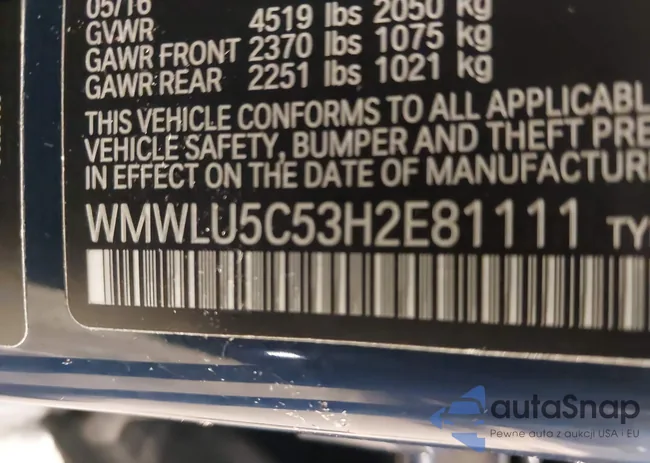 WMWLU5C53H2E81111: 41677105