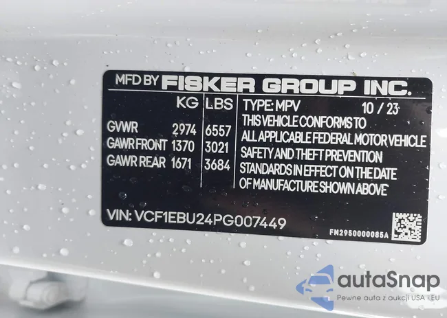 VCF1EBU24PG007449: 41678613