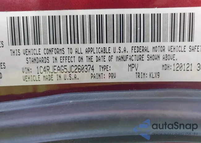 1C4RJEAG5JC260374: 41682953