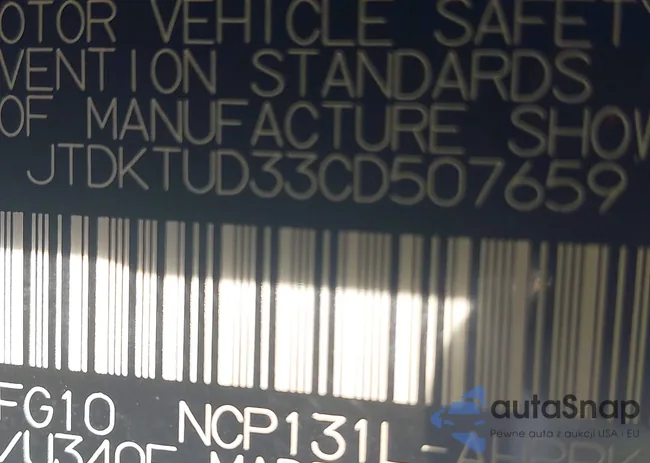 JTDKTUD33CD507659: 41683809