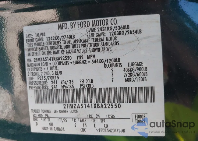 2FMZA5141XBA22550: 41683372