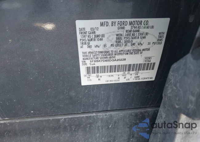 1FM5K7D85DGA20228: 41684961