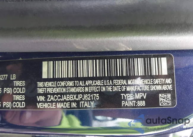 ZACCJABBXJPJ62175: 41684969