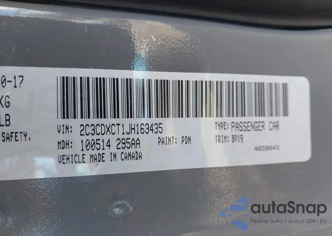 2C3CDXCT1JH163435: 41686040