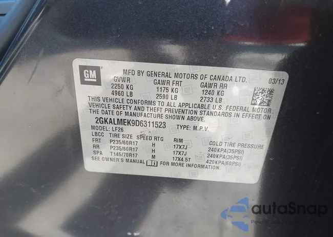 2GKALMEK9D6311523: 41688386