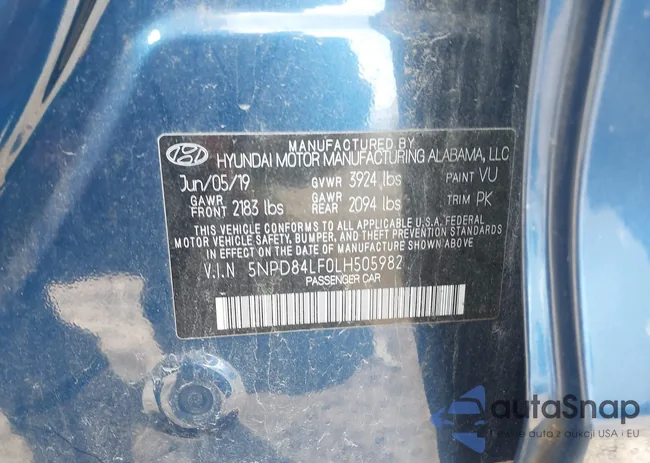 5NPD84LF0LH505982: 41689163