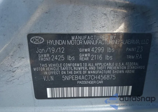 5NPEB4AC7CH456875: 41689444