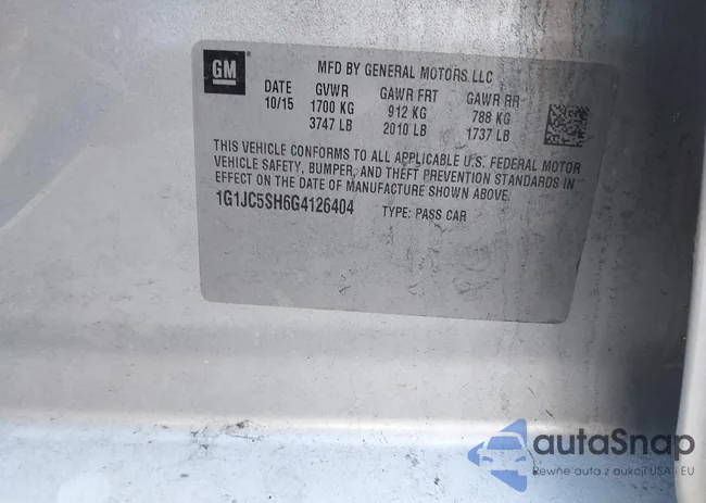 1G1JC5SH6G4126404: 41690945