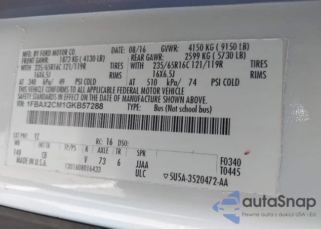 1FBAX2CM1GKB57288: 41690969