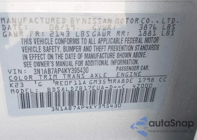 3N1AB7AP4KY395430: 41691770