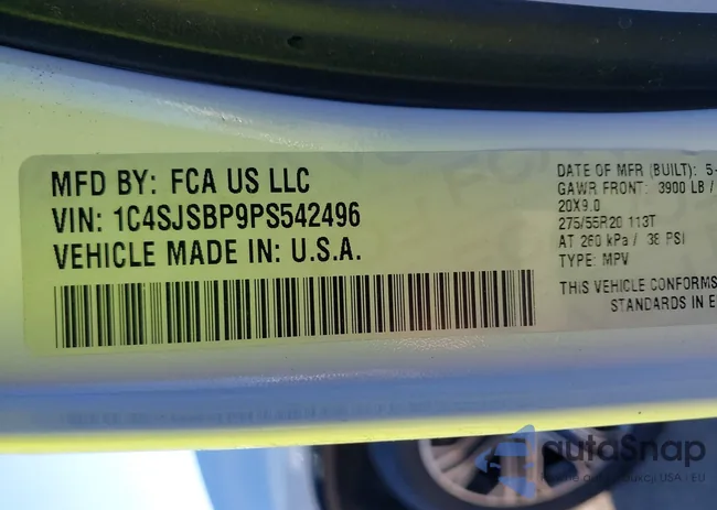 1C4SJSBP9PS542496: 41692279