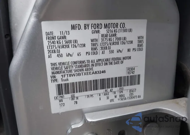 1FT8W3BTXEEA83246: 41694498