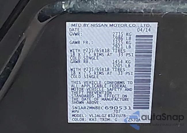 5N1AR2MN8EC690531: 41694571