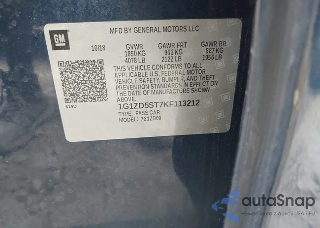 1G1ZD5ST7KF113212: 41695376