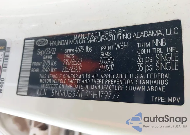 5NMJB3AE3PH179722: 41695398